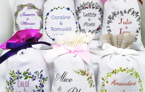 Sachets de lavande mariage, collection 2020 Sachets de lavande mariage, collection 2020