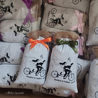 Cadeau d invités Sachet de lavande personnalisé