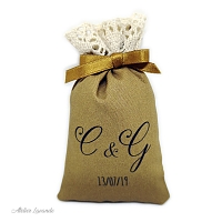 Sachets de lavande pour Mariage, impression personnalisée Sachets de lavande pour Mariage, impression personnalisée