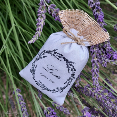 Sachet de lavande personnalisé mariage Sachet de lavande personnalisé mariage