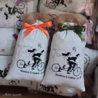Sachet de lavande personnalisé mariage Sachet de lavande personnalisé mariage
