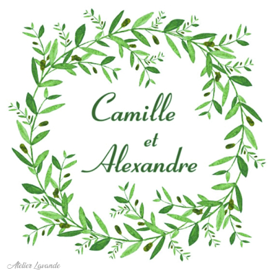 Maquette Sachet de lavande mariage Maquette Sachet de lavande pour mariage