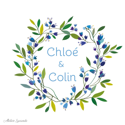 Maquette Sachet de lavande mariage Maquette Sachet de lavande pour mariage