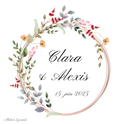 Maquette Sachet de lavande mariage Maquette Sachet de lavande pour mariage