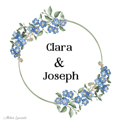 Maquette Sachet de lavande mariage Maquette Sachet de lavande pour mariage