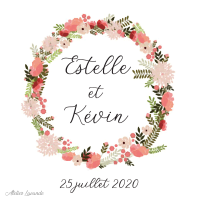 Maquette Sachet de lavande mariage Maquette Sachet de lavande pour mariage