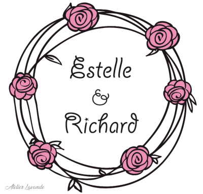 Maquette Sachet de lavande mariage Maquette Sachet de lavande pour mariage