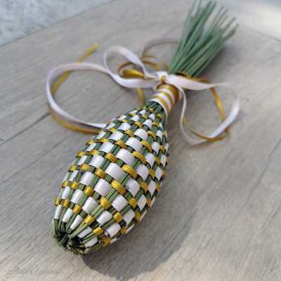 Fuseau de lavande Bicolore Blanc et Or Fuseau de lavande Bicolore Blanc et Or