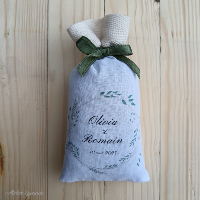 Sachet de lavande personnalisé mariage Sachet de lavande personnalisé mariage