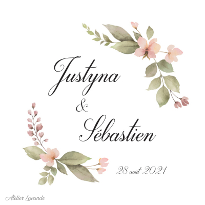 Maquette Sachet de lavande mariage Maquette Sachet de lavande pour mariage