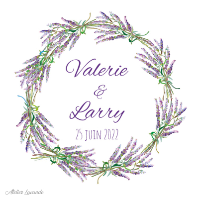 Maquette Sachet de lavande mariage Maquette Sachet de lavande pour mariage