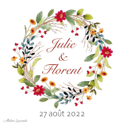 Maquette Sachet de lavande mariage Maquette Sachet de lavande pour mariage