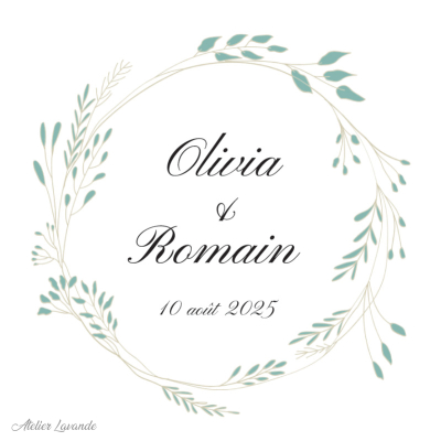 Maquette Sachet de lavande mariage Maquette Sachet de lavande pour mariage