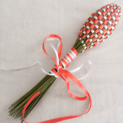 Fuseau de lavande Bicolore Orange Ardent & Blanc Fuseau de lavande Bicolore Orange Ardent & Blanc