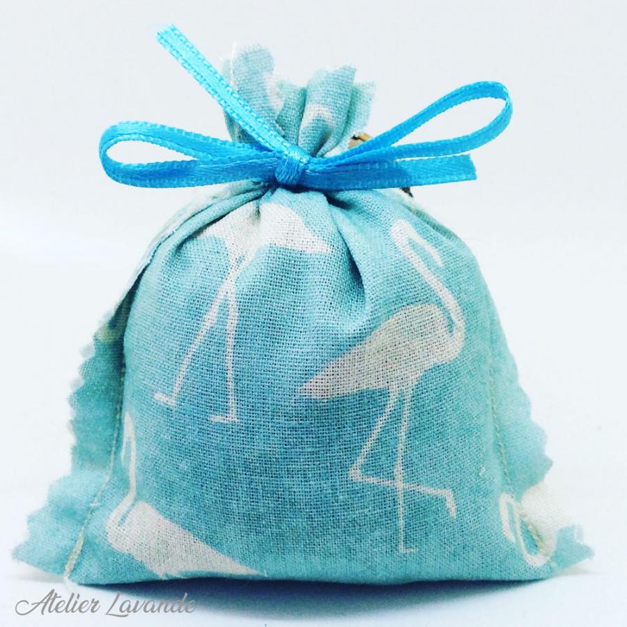 Sachet de lavande déco motif enfantin référence Flamand Bleu Sachet de lavande déco motif enfantin référence Flamand Bleu