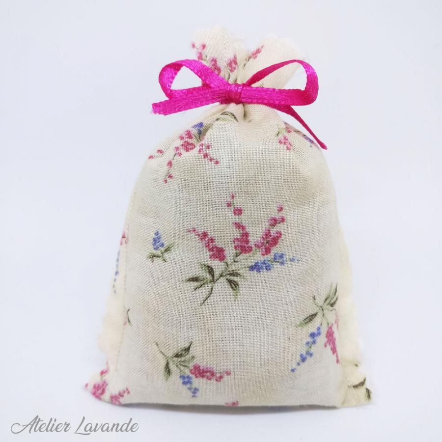 Sachet de lavande déco motif floral référence Fanny Sachet de lavande déco motif floral référence Fanny