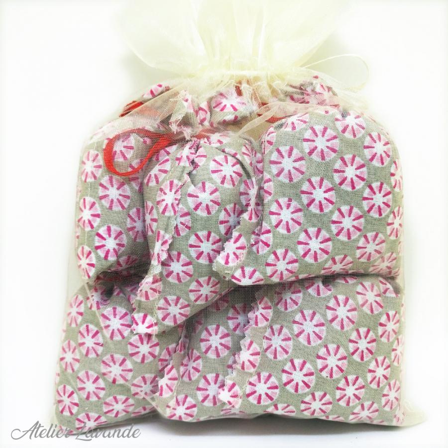 6 Sachets de lavande déco motif géométrique référence Vega 6 Sachets de lavande déco motif géométrique référence Vega